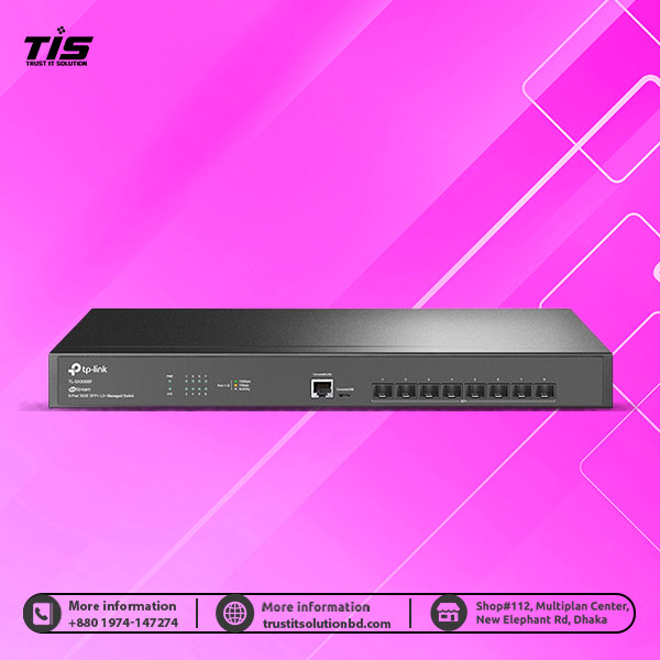 8-Port SFP+ Managed Switch TP-Link JetStream 10GE L2+ TL-SX3008F
